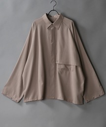 SITRY | raglan sleeve wide trench shirt Jacket/ラグランスリーブ ワイド トレンチ シャツジャケット(シャツ/ブラウス)