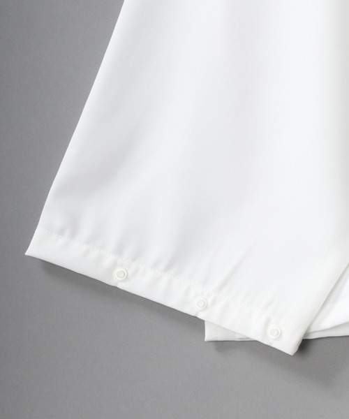 SITRY（シトリー）の「raglan sleeve wide trench shirt Jacket/ラグランスリーブ ワイド トレンチ シャツジャケット（シャツ/ブラウス・メンズ・ブラック/オフホワイト/ラベンダー/グレイッシュベージュ・M/L）」の9枚目の写真