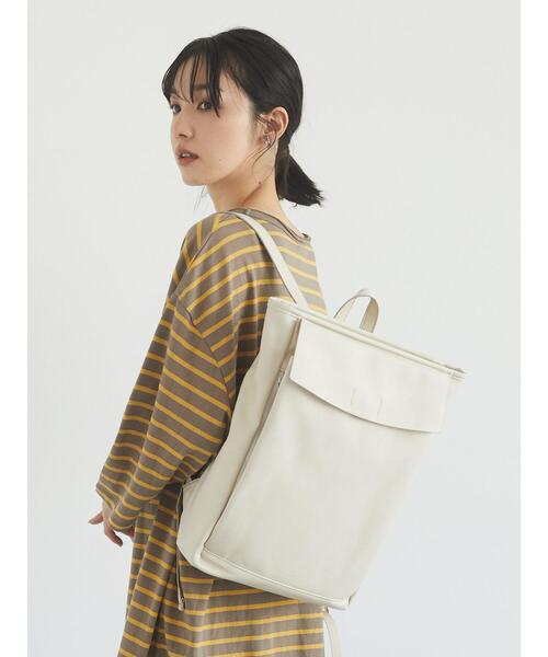 Legato Largo（レガートラルゴ）の「【WEB限定】Legato Largo　≪Lineare ≫ PC収納リュック＊（バックパック/リュック・レディース・ブラック/ブラウン/アイボリー・FREE）」の7枚目の写真