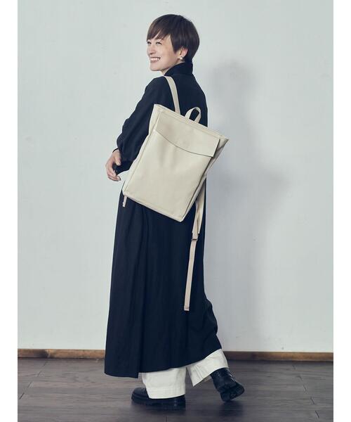 Legato Largo（レガートラルゴ）の「【WEB限定】Legato Largo　≪Lineare ≫ PC収納リュック＊（バックパック/リュック・レディース・ブラック/ブラウン/アイボリー・FREE）」の16枚目の写真