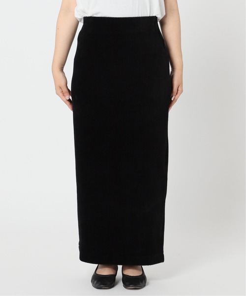 Simplicite（サンプリシテ）の「コーデュロイタイトロングスカート◆（スカート・レディース・ホワイト/ブラック/パープル・FREE）」の6枚目の写真