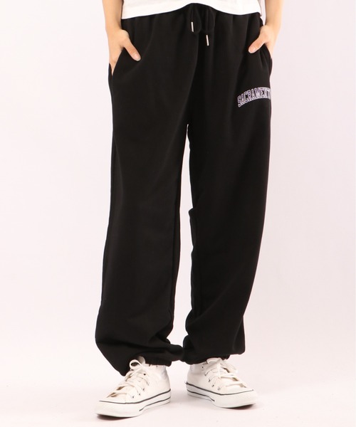 Revo.（レボ）の「280ｇT/C 裏毛ワンポイントプリント スウェットパンツ（スウェットパンツ・メンズ・ネイビー/アッシュ/グリーン/ダークパープル/ブラック/ヘザーグレー・M/L）」の2枚目の写真