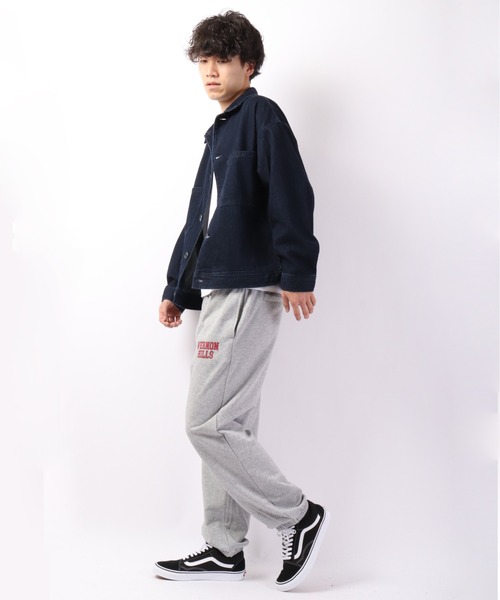 Revo.（レボ）の「280ｇT/C 裏毛ワンポイントプリント スウェットパンツ（スウェットパンツ・メンズ・ネイビー/アッシュ/グリーン/ダークパープル/ブラック/ヘザーグレー・M/L）」の21枚目の写真