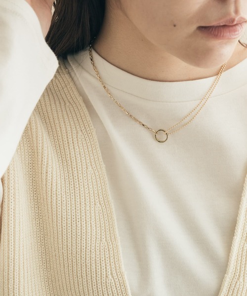 SMELLY（スメリー）の「ボールチェーンコンビネックレス（ネックレス・レディース・ゴールド・-）」の5枚目の写真