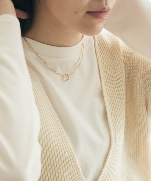 SMELLY（スメリー）の「ボールチェーンコンビネックレス（ネックレス・レディース・ゴールド・-）」の2枚目の写真