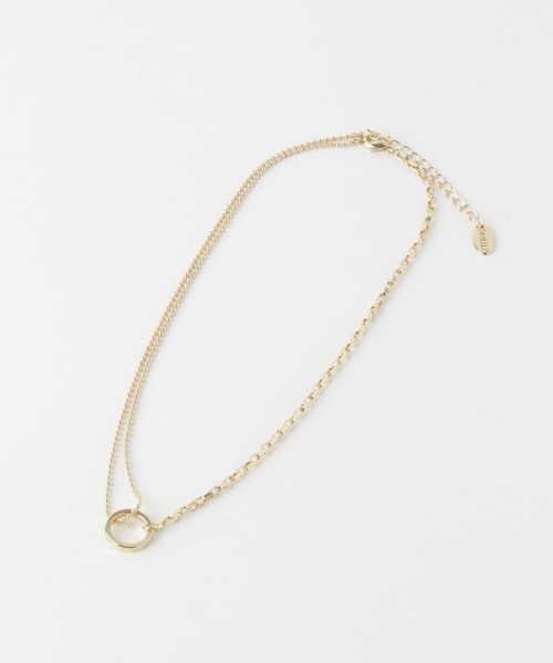 SMELLY（スメリー）の「ボールチェーンコンビネックレス（ネックレス・レディース・ゴールド・-）」の3枚目の写真