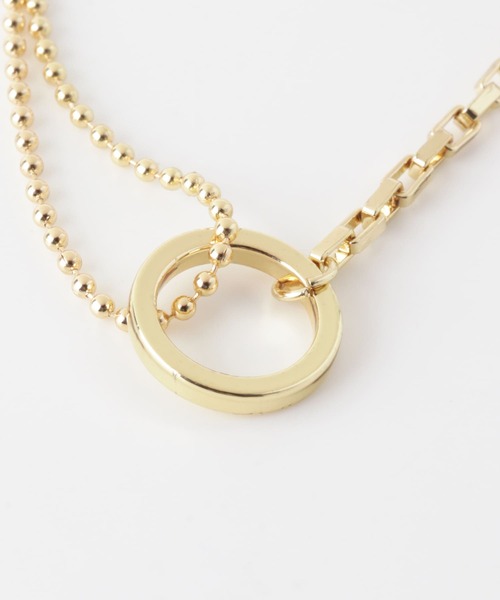 SMELLY（スメリー）の「ボールチェーンコンビネックレス（ネックレス・レディース・ゴールド・-）」の7枚目の写真