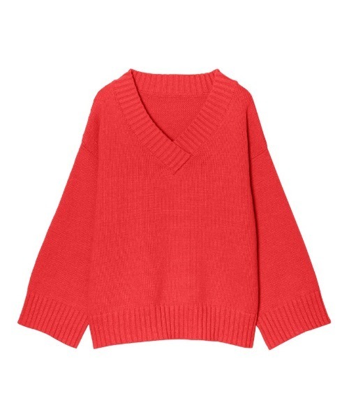 Re:EDIT（リエディ）の「モヘアタッチカラーニット（ニット/セーター・レディース・ピンク/レッド/グリーン/ブルー/イエロー・MEDIUM/LARGE）」の18枚目の写真