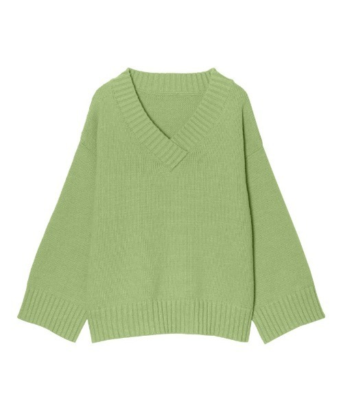 Re:EDIT（リエディ）の「モヘアタッチカラーニット（ニット/セーター・レディース・ピンク/レッド/グリーン/ブルー/イエロー・MEDIUM/LARGE）」の19枚目の写真