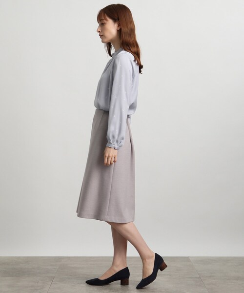 INDIVI(インディヴィ)の「◆【春カラー/洗える】幾何学ドット スタンドカラーブラウス(シャツ/ブラウス・レディース・ホワイト系6/ブラック系5/サックスブルー系5・38/36/15 /05/13/19/03/34/42/40)」の12枚目の写真