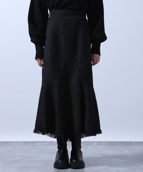HARE（ハレ）の「マーメイドフリンジスカート(HARE)（スカート・レディース・ブラック/グリーン/グレー・FREE）」の12枚目の写真
