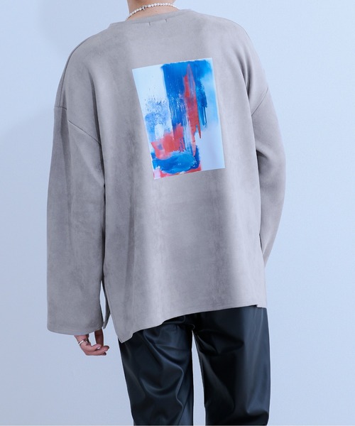 Ellno Loset(エルノロゼット)の「ヌバックタッチプルオーバー(Tシャツ/カットソー・メンズ・チャコールグレー/ライトグレー・MEDIUM/LARGE)」の19枚目の写真