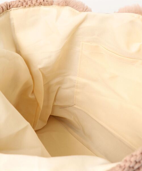 Kahiko(カヒコ)の「【Kahiko】ファーニットビーチバッグ(トートバッグ・レディース・ホワイト/ベージュ/ネイビー/ブラック/オフホワイト/ホワイト×グレー/グレー/カーキ・FREE)」の14枚目の写真