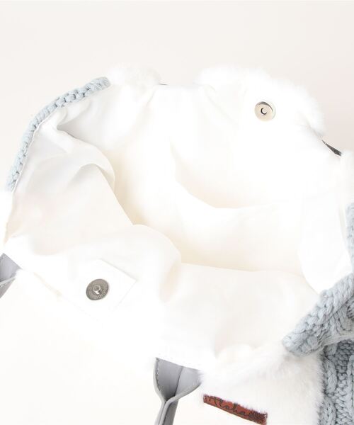 Kahiko(カヒコ)の「【Kahiko】ファーニットビーチバッグ(トートバッグ・レディース・ホワイト/ベージュ/ネイビー/ブラック/オフホワイト/ホワイト×グレー/グレー/カーキ・FREE)」の19枚目の写真