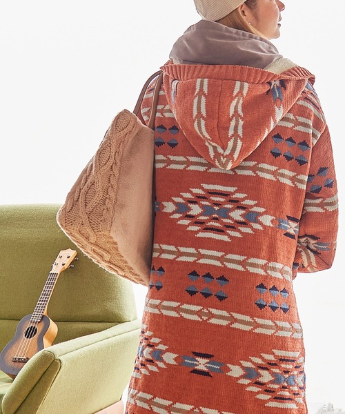 Kahiko(カヒコ)の「【Kahiko】ファーニットビーチバッグ(トートバッグ・レディース・ホワイト/ベージュ/ネイビー/ブラック/オフホワイト/ホワイト×グレー/グレー/カーキ・FREE)」の21枚目の写真