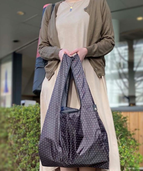 ROOTOTE（ルートート）の「ルートート/洗濯可能 レジカゴサイズ PT.ルーショッパーグランデ.サーモインナーセット-A（エコバッグ/サブバッグ・レディース・ブラック系その他/グレー系その他/レッド系その他/ストライプ/チェック・FREE）」の10枚目の写真