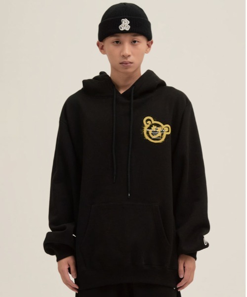 さらに100円引き◆ISTKUNST◆BEAR&SMILEY HOODIE ISTKUNST】BEAR & SMILEY HOODIE / イストクンスト ベアー