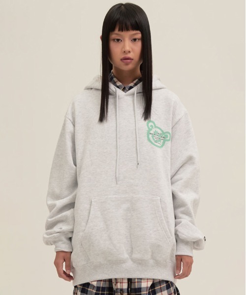 ISTKUNST(イストクンスト)の「【ISTKUNST】BEAR & SMILEY HOODIE / イストクンスト ベアー アンド スマイリー フーディー(パーカー・メンズ・ホワイト/ライトグレー/ブラック/ブルー・SMALL/MEDIUM/LARGE)」の7枚目の写真