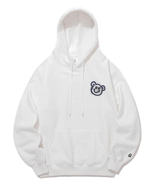 ISTKUNST(イストクンスト)の「【ISTKUNST】BEAR & SMILEY HOODIE / イストクンスト ベアー アンド スマイリー フーディー(パーカー・メンズ・ホワイト/ライトグレー/ブラック/ブルー・SMALL/MEDIUM/LARGE)」の5枚目の写真