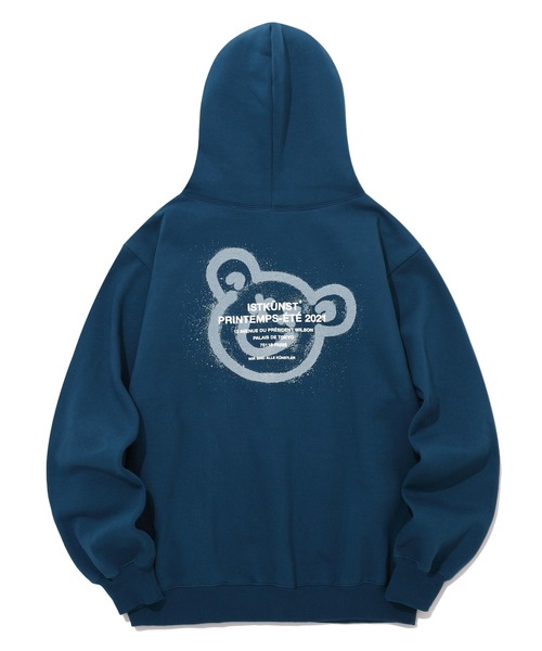 さらに100円引き◆ISTKUNST◆BEAR&SMILEY HOODIE ISTKUNST】BEAR & SMILEY HOODIE / イストクンスト ベアー
