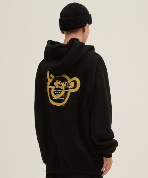 さらに100円引き◆ISTKUNST◆BEAR&SMILEY HOODIE ISTKUNST】BEAR & SMILEY HOODIE / イストクンスト ベアー