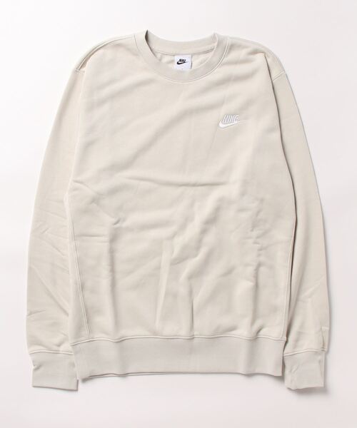 NIKE(ナイキ)の「《NIKEアパレル》ナイキ クラブ フレンチテリー クルー(Tシャツ/カットソー・メンズ・グレー×ホワイト/ブラック×ホワイト/グリーン/ベージュ系その他/ブラウン系その他/ホワイト系その他2・M/L/XL/S/2XL)」の1枚目の写真