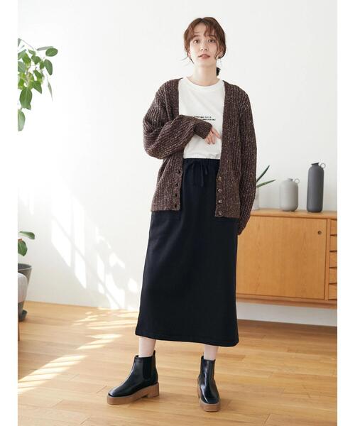 Furryrate(ファーリーレート)の「・furry rate MIXリブカーディガン*(カーディガン/ボレロ・レディース・ネイビー/ブラウン/レッド・FREE)」の6枚目の写真