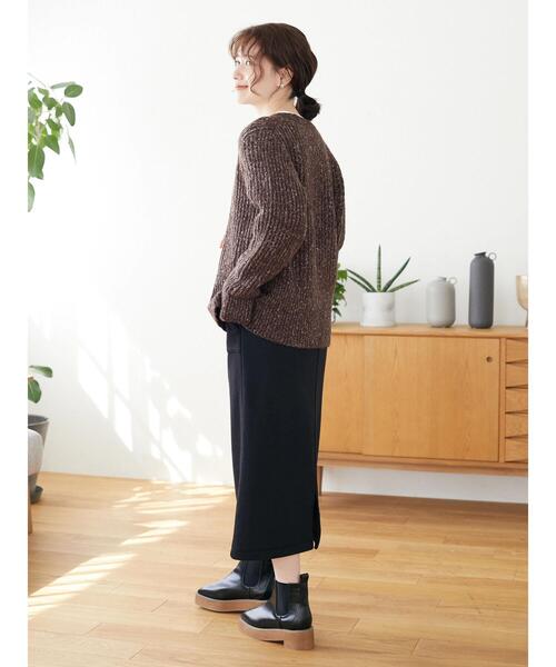 Furryrate(ファーリーレート)の「・furry rate MIXリブカーディガン*(カーディガン/ボレロ・レディース・ネイビー/ブラウン/レッド・FREE)」の7枚目の写真