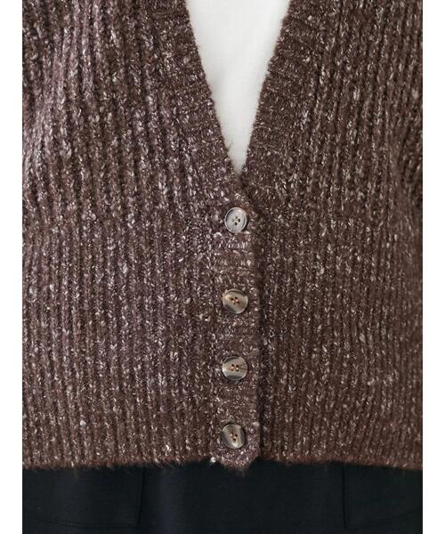 Furryrate(ファーリーレート)の「・furry rate MIXリブカーディガン*(カーディガン/ボレロ・レディース・ネイビー/ブラウン/レッド・FREE)」の11枚目の写真