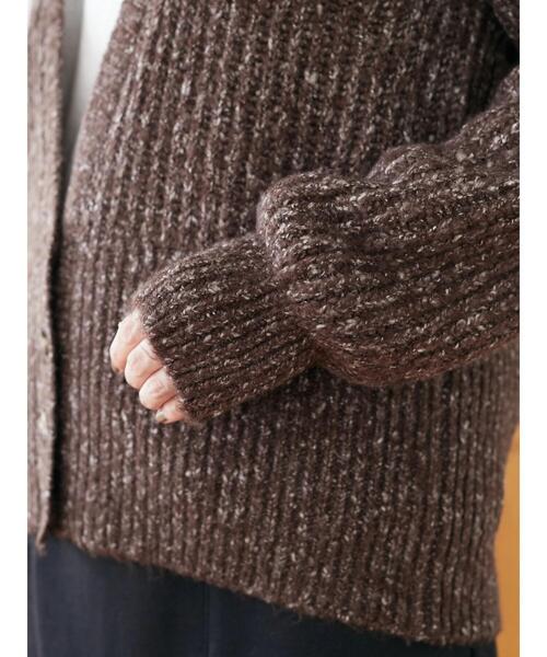 Furryrate(ファーリーレート)の「・furry rate MIXリブカーディガン*(カーディガン/ボレロ・レディース・ネイビー/ブラウン/レッド・FREE)」の12枚目の写真