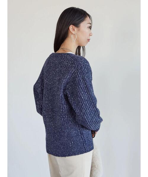 Furryrate(ファーリーレート)の「・furry rate MIXリブカーディガン*(カーディガン/ボレロ・レディース・ネイビー/ブラウン/レッド・FREE)」の14枚目の写真