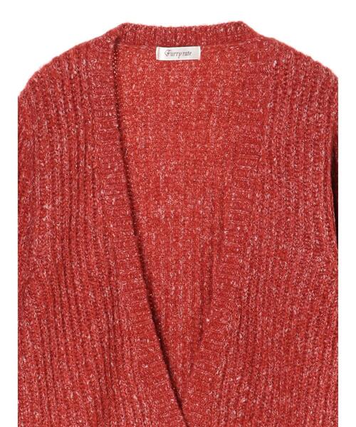 Furryrate(ファーリーレート)の「・furry rate MIXリブカーディガン*(カーディガン/ボレロ・レディース・ネイビー/ブラウン/レッド・FREE)」の17枚目の写真