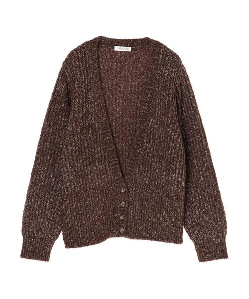 Furryrate(ファーリーレート)の「・furry rate MIXリブカーディガン*(カーディガン/ボレロ・レディース・ネイビー/ブラウン/レッド・FREE)」の5枚目の写真