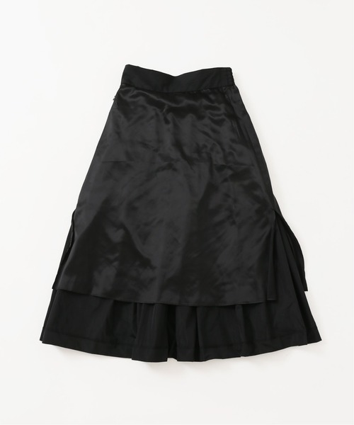 journal standard L'essage（ジャーナルスタンダードレサージュ）の「シャンブレータフタ ティアードスカート◆2（スカート・レディース・ブラック・FREE）」の10枚目の写真