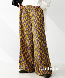 antiqua | レトロ柄ワイドパンツ(その他パンツ)