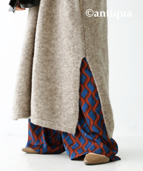 antiqua（アンティカ）の「レトロ柄ワイドパンツ（その他パンツ・レディース・パープル/ブルー・FREE）」の9枚目の写真