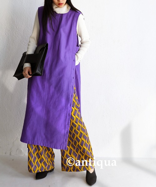 antiqua（アンティカ）の「レトロ柄ワイドパンツ（その他パンツ・レディース・パープル/ブルー・FREE）」の14枚目の写真