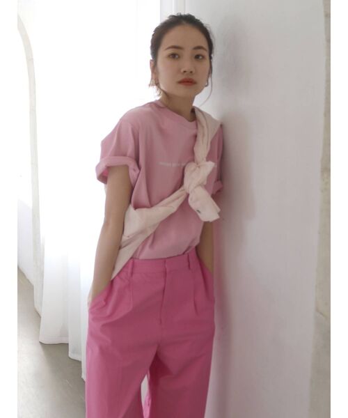 Ungrid（アングリッド）の「バックフォトプリントTee（Tシャツ/カットソー・レディース・オフホワイト/ライトグレー/チャコールグレー/ピンク/ベージュ・FREE）」の11枚目の写真