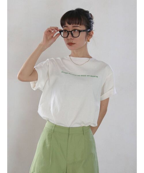 Ungrid（アングリッド）の「バックフォトプリントTee（Tシャツ/カットソー・レディース・オフホワイト/ライトグレー/チャコールグレー/ピンク/ベージュ・FREE）」の15枚目の写真