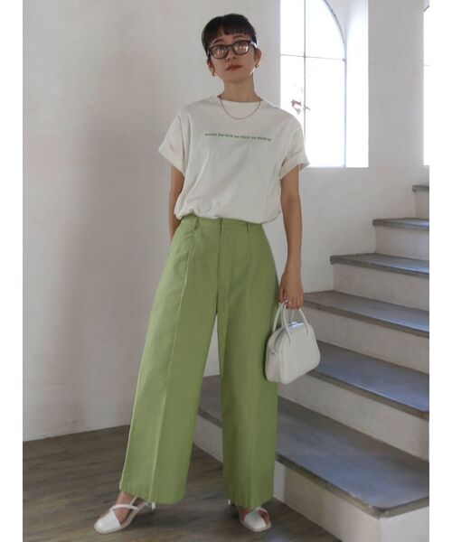 Ungrid（アングリッド）の「バックフォトプリントTee（Tシャツ/カットソー・レディース・オフホワイト/ライトグレー/チャコールグレー/ピンク/ベージュ・FREE）」の16枚目の写真