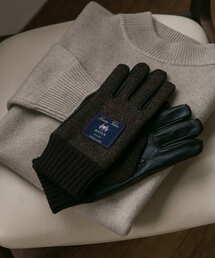 MOONツイードレザーグローブ