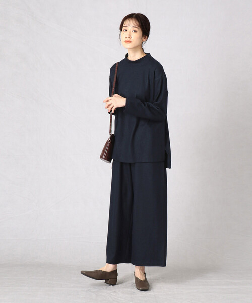 Comme　Ca　Mature（コムサマチュア）の「【セットアップ対応】ジャージーパンツ（その他パンツ・レディース・ブラック/ネイビー/ブラウン・FREE）」の8枚目の写真