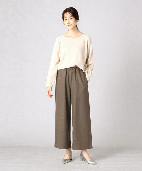 Comme　Ca　Mature（コムサマチュア）の「【セットアップ対応】ジャージーパンツ（その他パンツ・レディース・ブラック/ネイビー/ブラウン・FREE）」の17枚目の写真