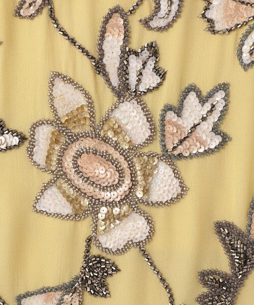 GRACE CLASS（グレースクラス）の「フラワー刺繍ノースリーブ（タンクトップ・レディース・イエロー/ラベンダー・36）」の13枚目の写真