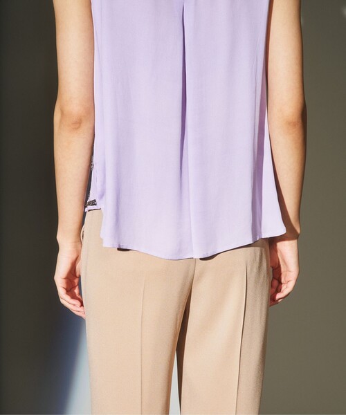 GRACE CLASS（グレースクラス）の「フラワー刺繍ノースリーブ（タンクトップ・レディース・イエロー/ラベンダー・36）」の20枚目の写真