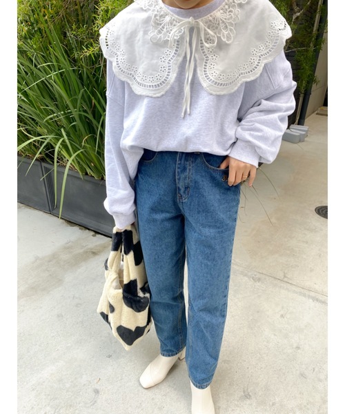 jumelle（ジュメロ）の「JMLテーパードデニム（デニムパンツ・レディース・ブルー/ブラック・SMALL/LARGE/MEDIUM）」の16枚目の写真