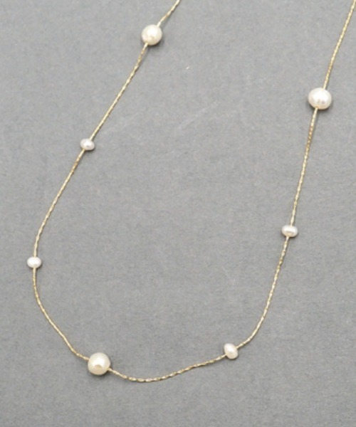flower（フラワー）の「ドロップパールネックレス（ネックレス・レディース・ゴールド・FREE）」の10枚目の写真