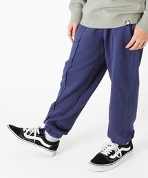 GLAZOS | [ワイドテーパード]裏毛・ピグメントパンツ【セットアップ対応】(スウェットパンツ)