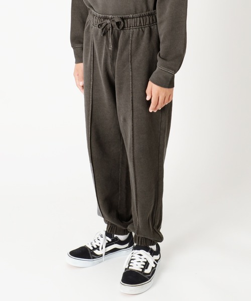 GLAZOS（グラソス）の「[ワイドテーパード]裏毛・ピグメントパンツ【セットアップ対応】（スウェットパンツ・キッズ・ブラック/ブルー/グリーン・160cm/170cm/130cm/140cm/150cm）」の9枚目の写真