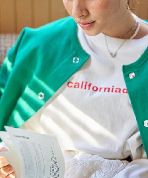 coen（コーエン）の「USAコットン裏毛スウェットミディアム丈カーディガン（WEB限定カラー）（カーディガン/ボレロ・レディース・オフホワイト/ケリー/ネイビー/グレー・FREE）」の6枚目の写真